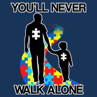 You'll Never Walk Alone Autism Awareness Cool Comfort Performance Bucket Hat