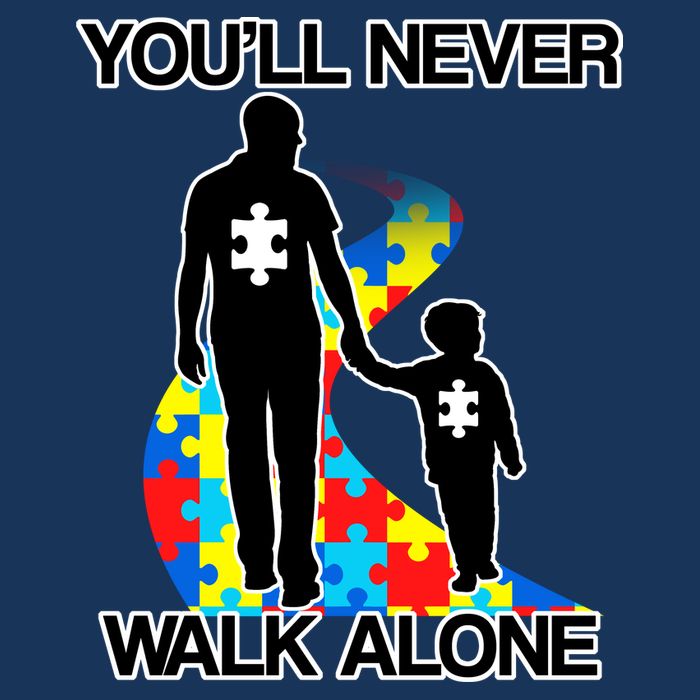 You'll Never Walk Alone Autism Awareness Cool Comfort Performance Bucket Hat