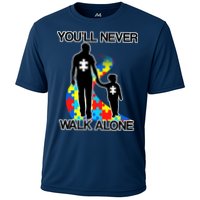 You'll Never Walk Alone Autism Awareness Cooling Performance Crew T-Shirt