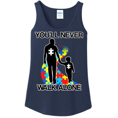 You'll Never Walk Alone Autism Awareness Ladies Essential Tank