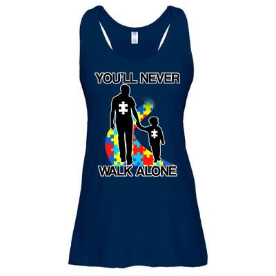 You'll Never Walk Alone Autism Awareness Ladies Essential Flowy Tank