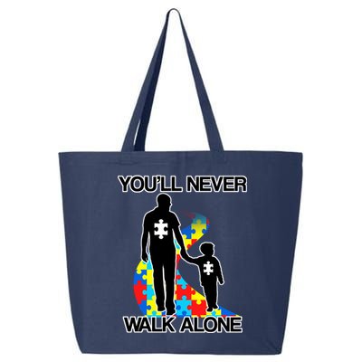 You'll Never Walk Alone Autism Awareness 25L Jumbo Tote