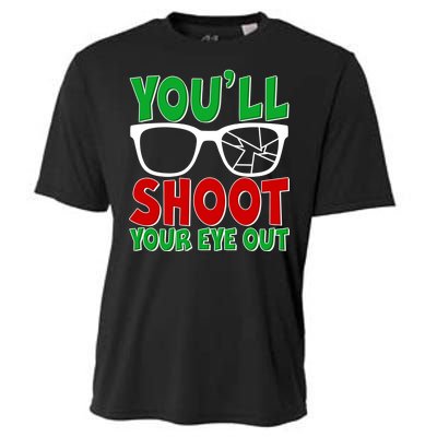 You'll Shoot Your Eye Out Christmas Cooling Performance Crew T-Shirt