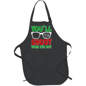 You'll Shoot Your Eye Out Christmas Full-Length Apron With Pockets