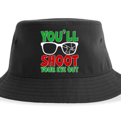 You'll Shoot Your Eye Out Christmas Sustainable Bucket Hat