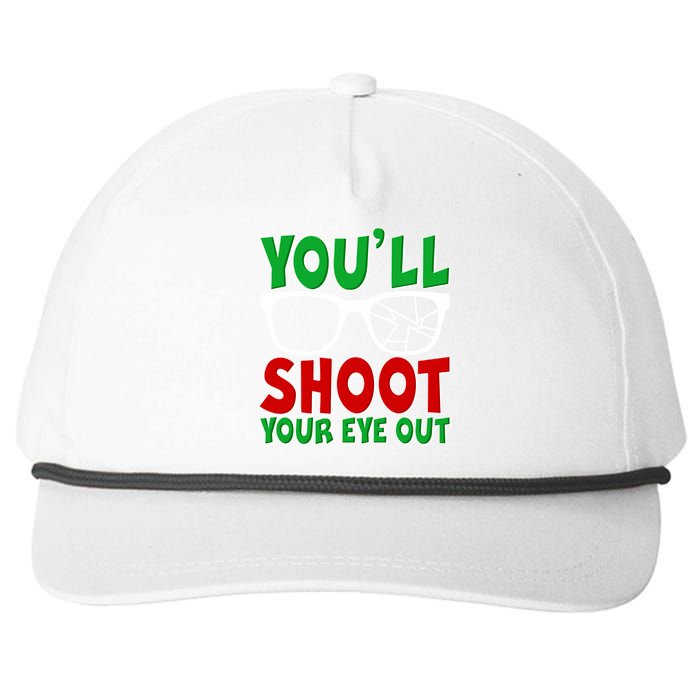 You'll Shoot Your Eye Out Christmas Snapback Five-Panel Rope Hat