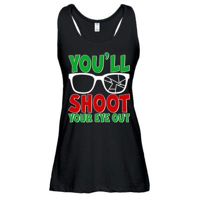 You'll Shoot Your Eye Out Christmas Ladies Essential Flowy Tank