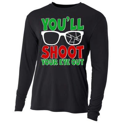 You'll Shoot Your Eye Out Christmas Cooling Performance Long Sleeve Crew