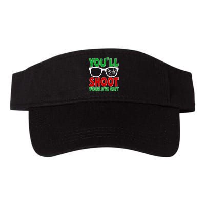 You'll Shoot Your Eye Out Christmas Valucap Bio-Washed Visor