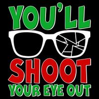 You'll Shoot Your Eye Out Christmas Kids Hoodie