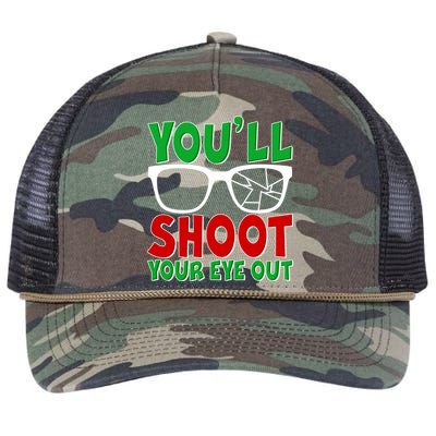 You'll Shoot Your Eye Out Christmas Retro Rope Trucker Hat Cap