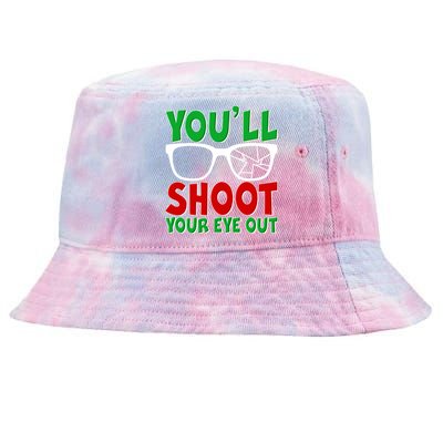 You'll Shoot Your Eye Out Christmas Tie-Dyed Bucket Hat