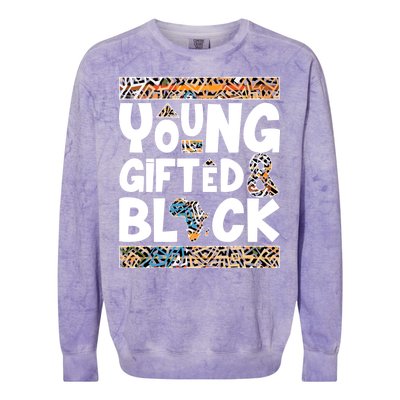 Young Gifted And Black Colorblast Crewneck Sweatshirt