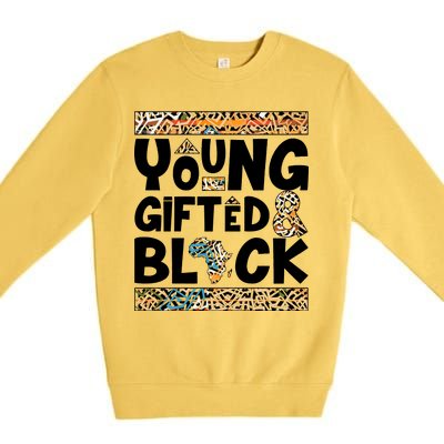 Young Gifted And Black Premium Crewneck Sweatshirt