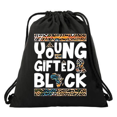 Young Gifted And Black Drawstring Bag