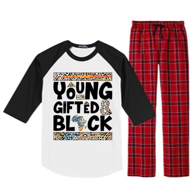 Young Gifted And Black Raglan Sleeve Pajama Set