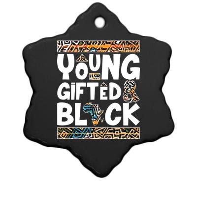 Young Gifted And Black Ceramic Star Ornament