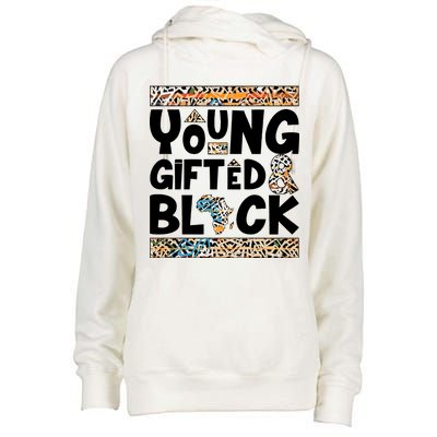 Young Gifted And Black Womens Funnel Neck Pullover Hood