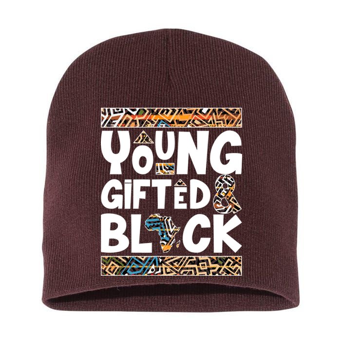 Young Gifted And Black Short Acrylic Beanie