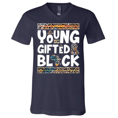 Young Gifted And Black V-Neck T-Shirt