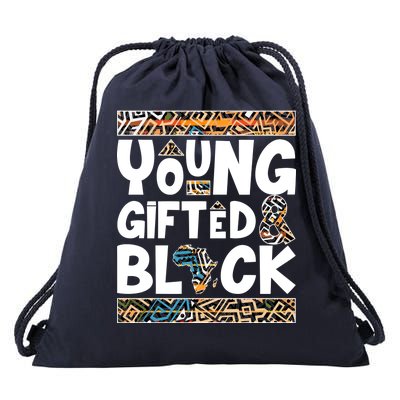 Young Gifted And Black Drawstring Bag