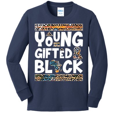 Young Gifted And Black Kids Long Sleeve Shirt