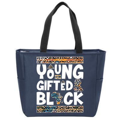 Young Gifted And Black Zip Tote Bag