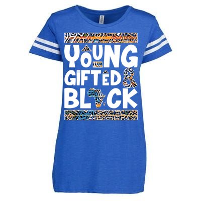 Young Gifted And Black Enza Ladies Jersey Football T-Shirt