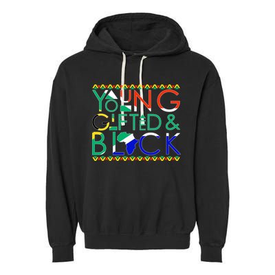 Young Gifted And Black Africa Map Garment-Dyed Fleece Hoodie