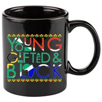 Young Gifted And Black Africa Map 11oz C Handle Ceramic Mug