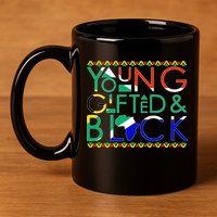 Young Gifted And Black Africa Map 11oz C Handle Ceramic Mug