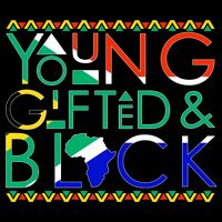 Young Gifted And Black Africa Map Drawstring Bag