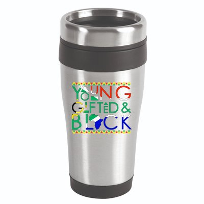 Young Gifted And Black Africa Map 16oz Travel Tumbler