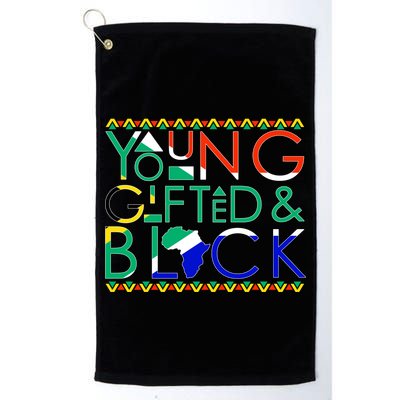 Young Gifted And Black Africa Map Golf Towel