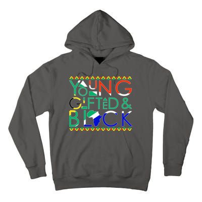 Young Gifted And Black Africa Map Tall Hoodie