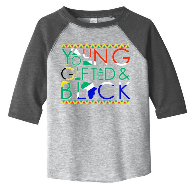 Young Gifted And Black Africa Map Toddler Fine Jersey T-Shirt