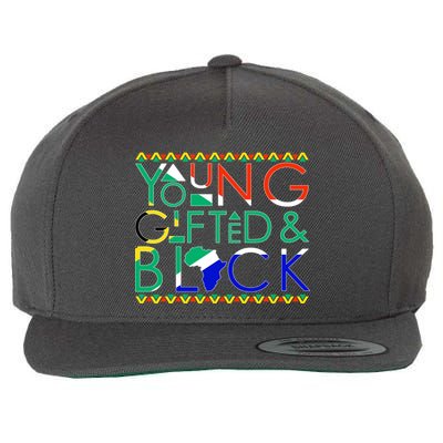 Young Gifted And Black Africa Map Wool Snapback Cap