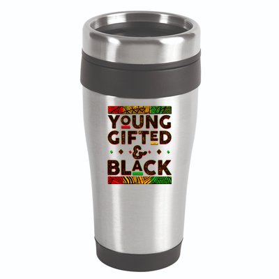 Young Gifted And Black African Colors 16oz Travel Tumbler