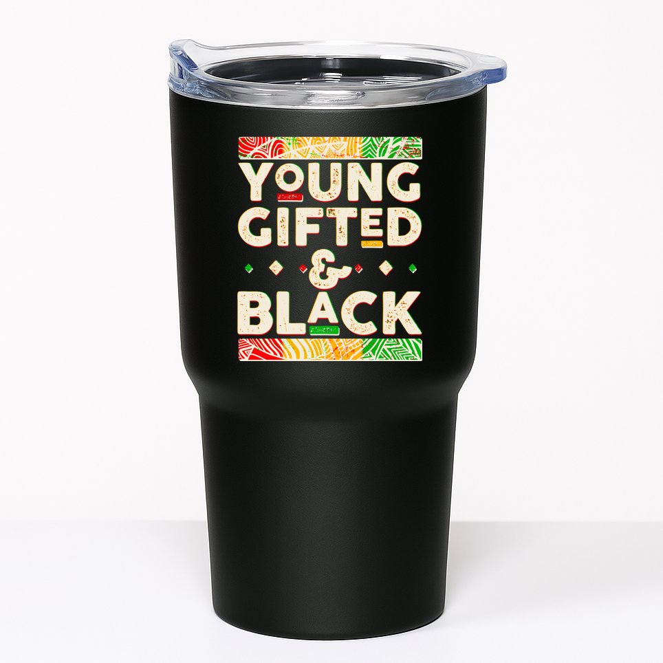 Young Gifted And Black African Colors Tumbler