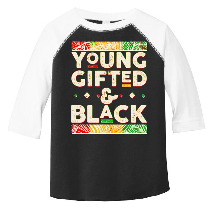 Young Gifted And Black African Colors Toddler Fine Jersey T-Shirt