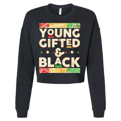 Young Gifted And Black African Colors Cropped Pullover Crew