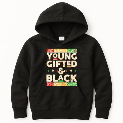 Young Gifted And Black African Colors Kids Hoodie