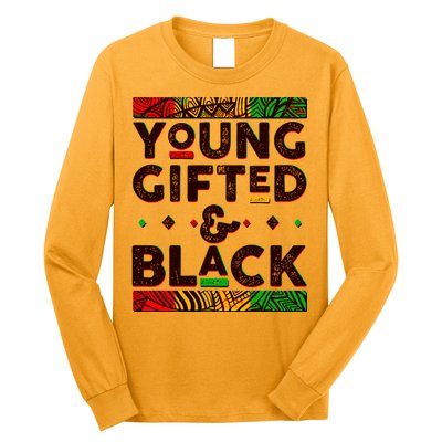 Young Gifted And Black African Colors Long Sleeve Shirt