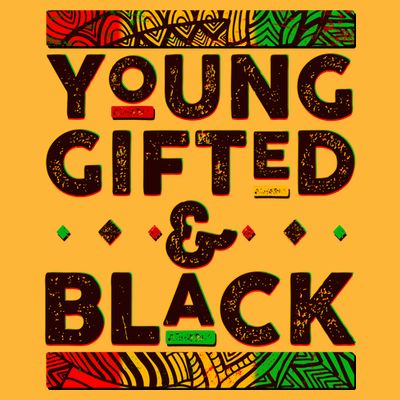 Young Gifted And Black African Colors T-Shirt