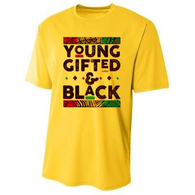 Young Gifted And Black African Colors Youth Performance Sprint T-Shirt