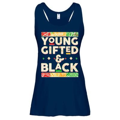 Young Gifted And Black African Colors Ladies Essential Flowy Tank