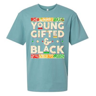 Young Gifted And Black African Colors Sueded Cloud Jersey T-Shirt