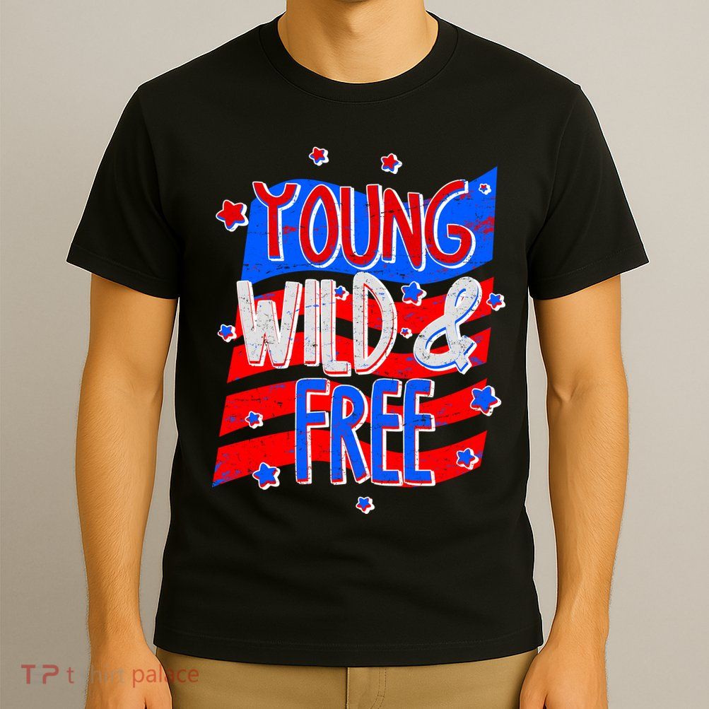 Young Wild & Free Red White & Blue T-Shirt
