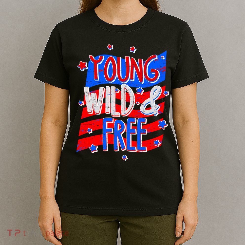 Young Wild & Free Red White & Blue T-Shirt