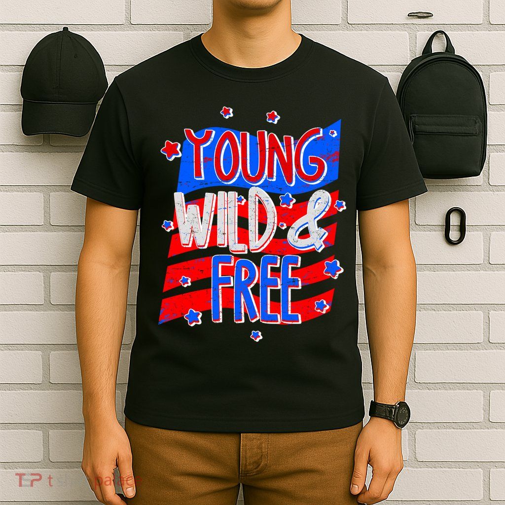 Young Wild & Free Red White & Blue T-Shirt